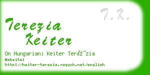 terezia keiter business card